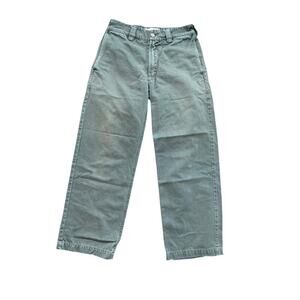 General Admission Green High Rise Straight Leg Pants Size 30